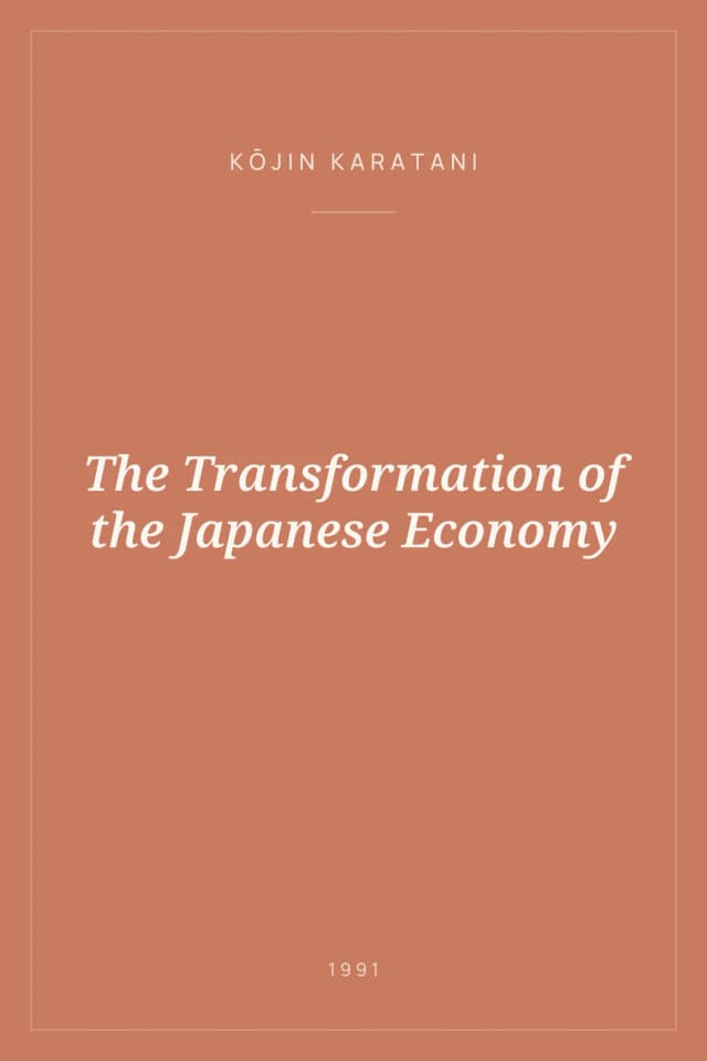 Portada de The Transformation of the Japanese Economy