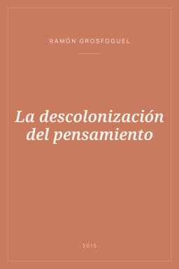 Portada de La descolonización del pensamiento