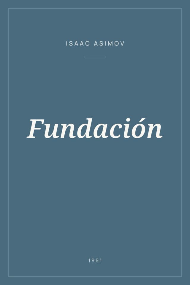 Portada de Fundación