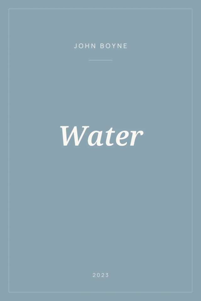 Portada de Water
