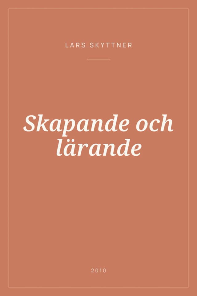 Portada de Skapande och lärande