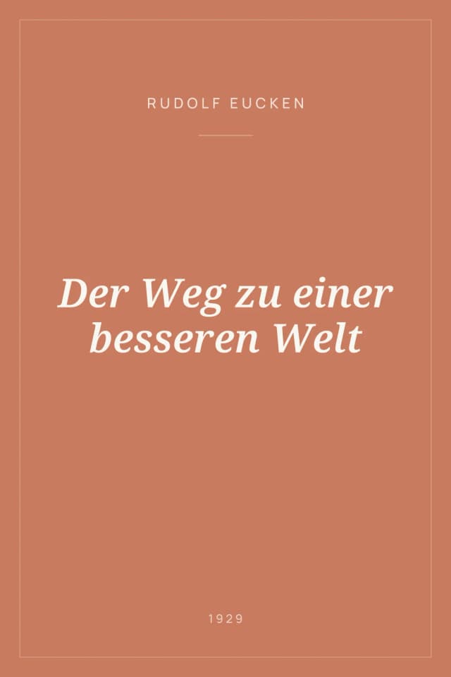 Portada de Der Weg zu einer besseren Welt