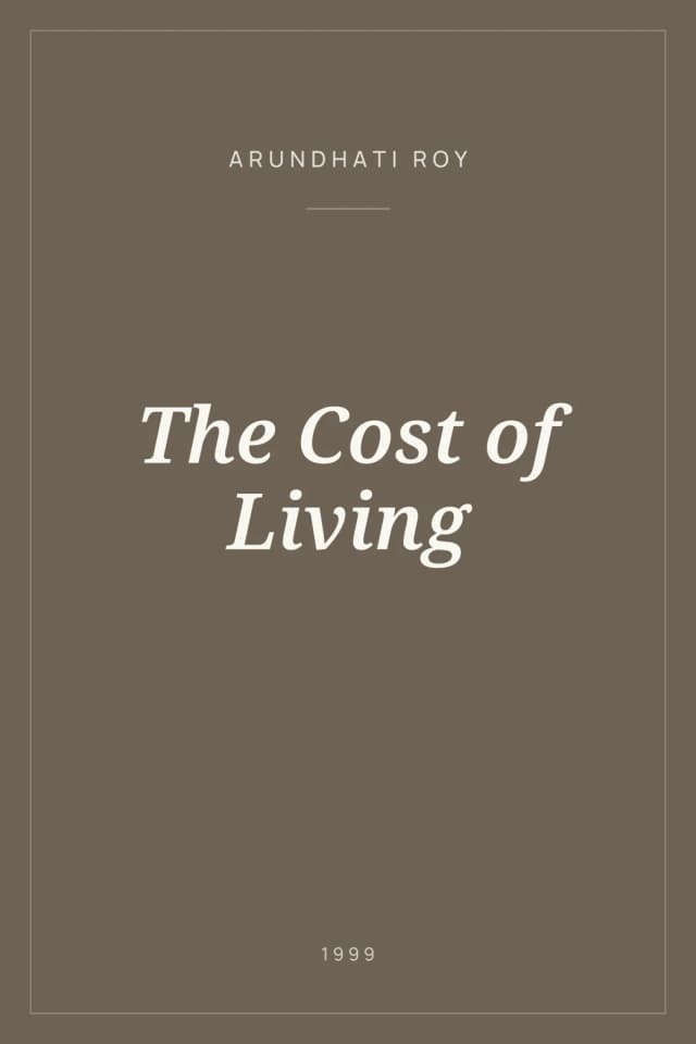 Portada de The Cost of Living