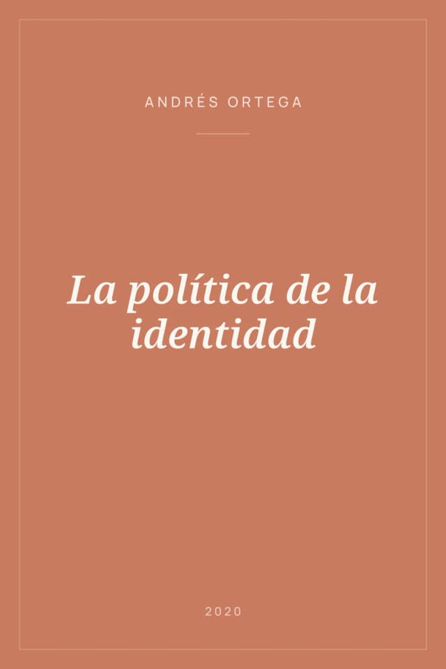 Portada de La política de la identidad