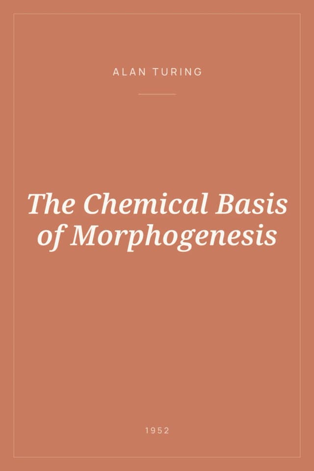 Portada de The Chemical Basis of Morphogenesis