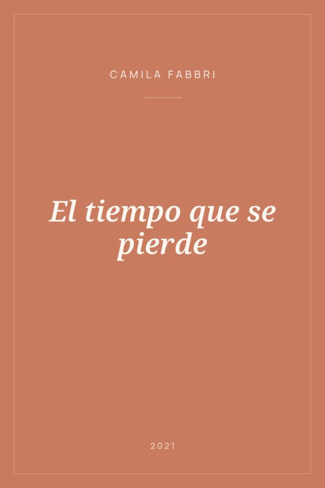 Portada de El tiempo que se pierde