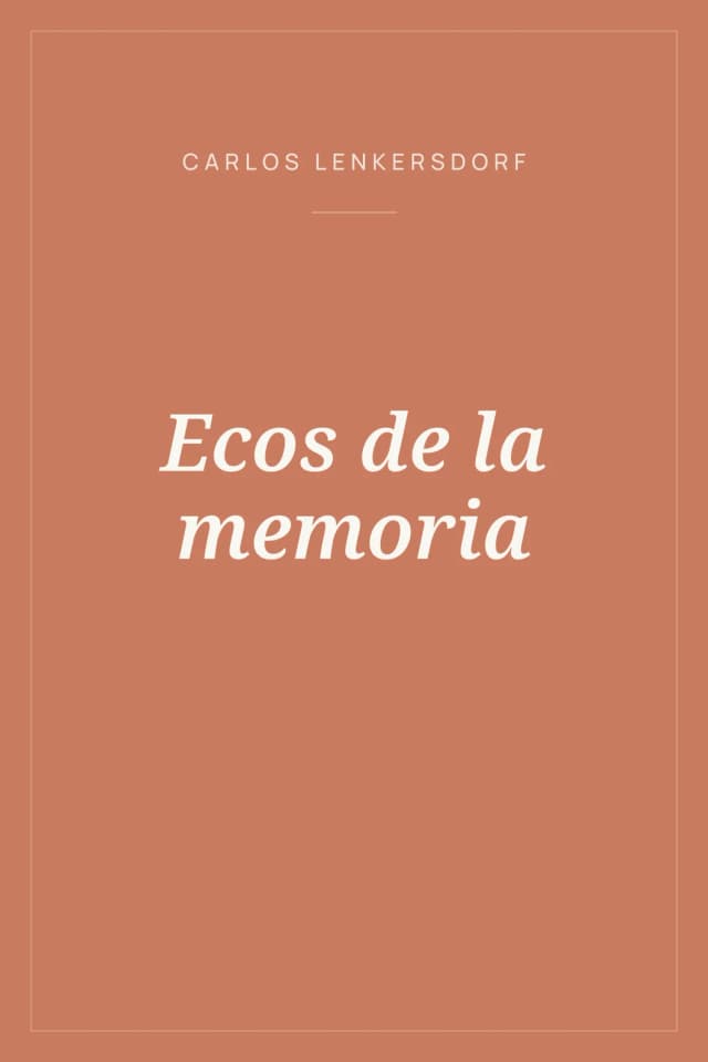 Portada de Ecos de la memoria
