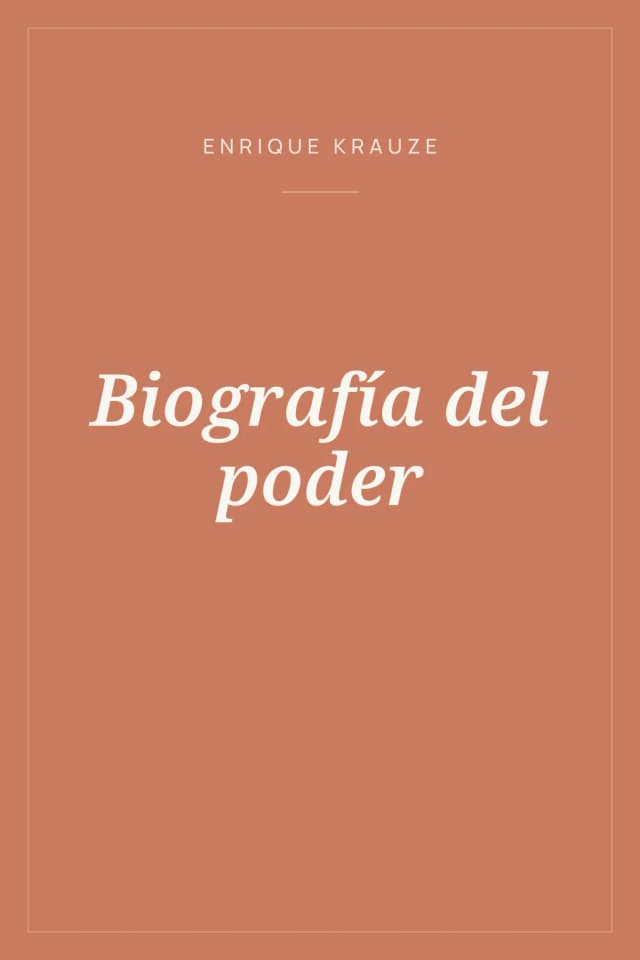 Portada de Biografía del poder