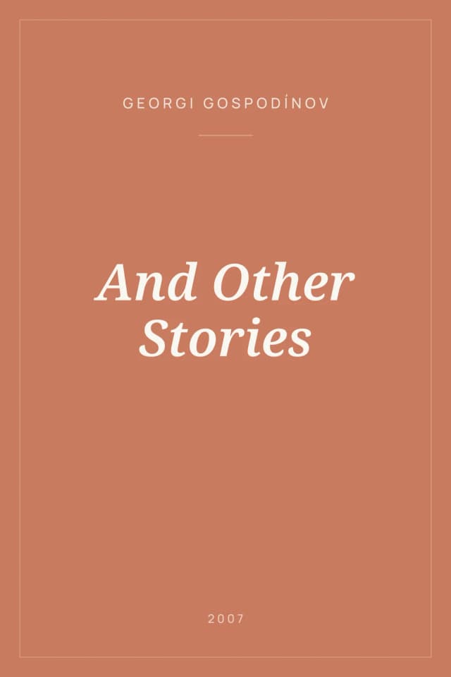Portada de And Other Stories