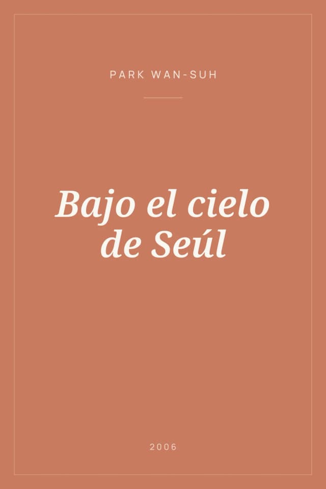Portada de Bajo el cielo de Seúl