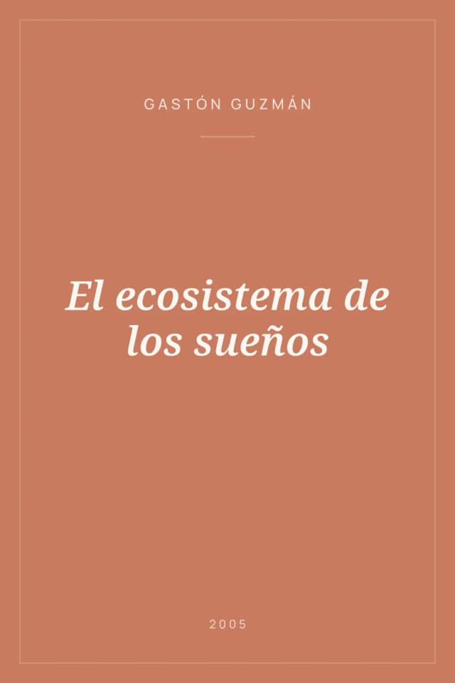 Portada de El ecosistema de los sueños