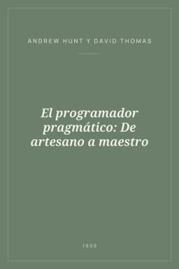 Portada de El programador pragmático: De artesano a maestro