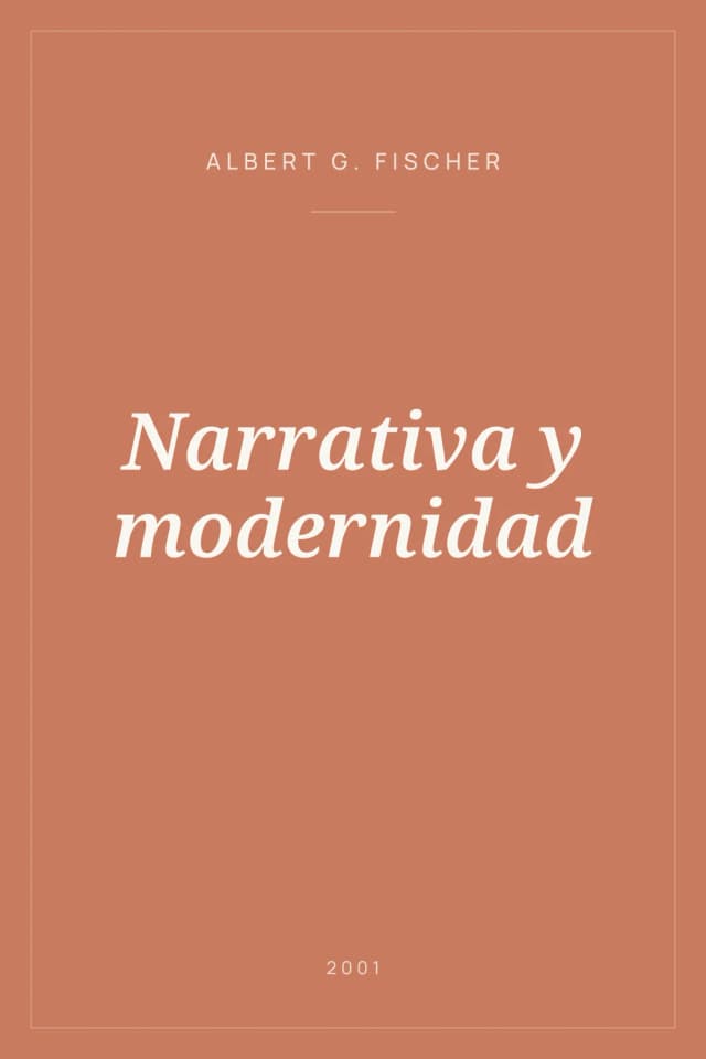 Portada de Narrativa y modernidad