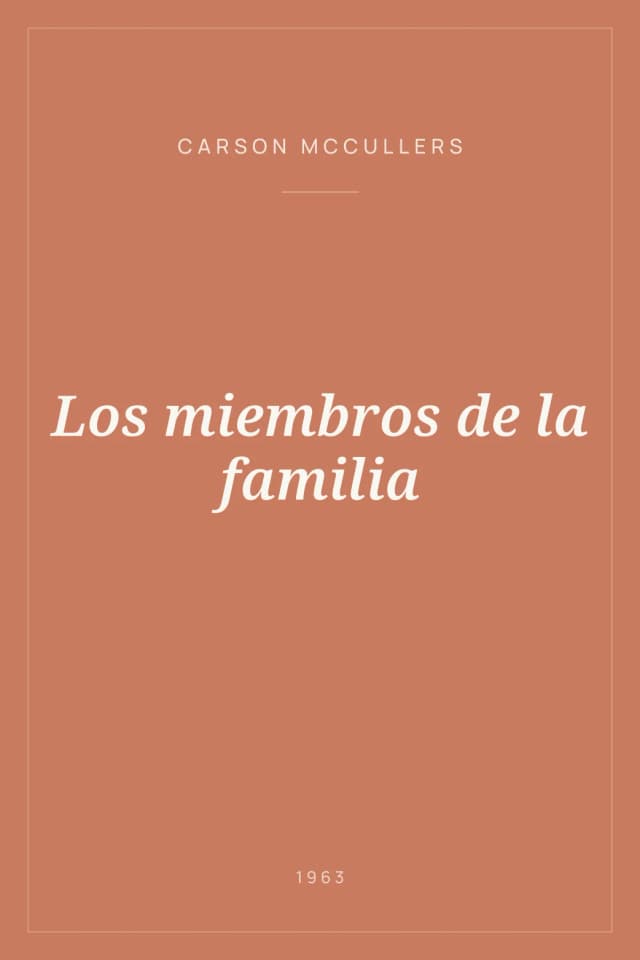 Portada de Los miembros de la familia