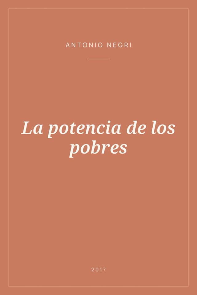 Portada de La potencia de los pobres