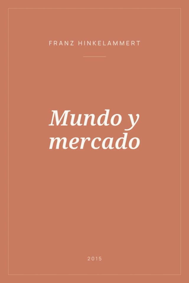 Portada de Mundo y mercado