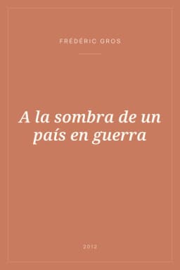 Portada de A la sombra de un país en guerra