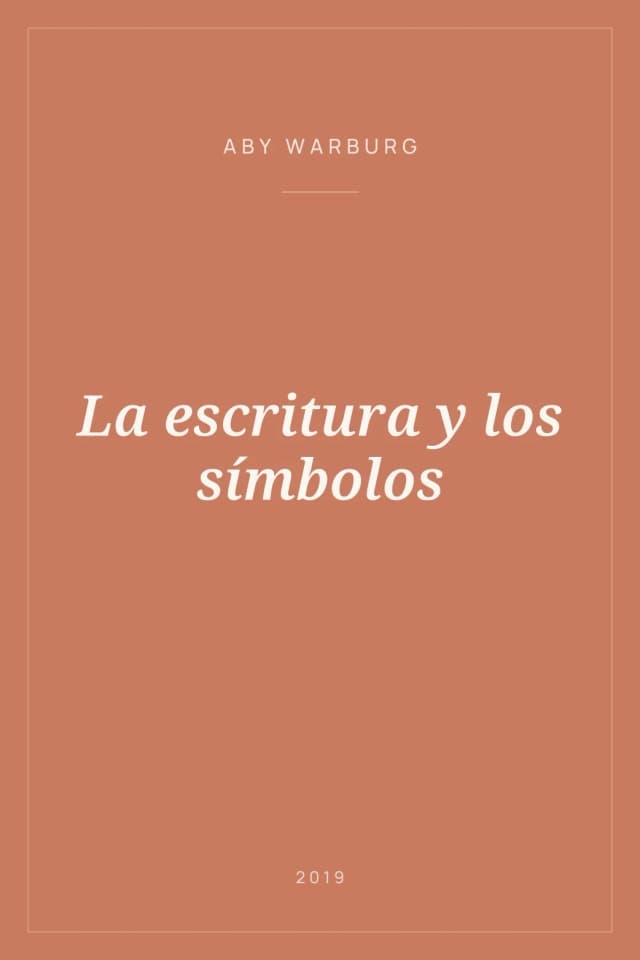 Portada de La escritura y los símbolos