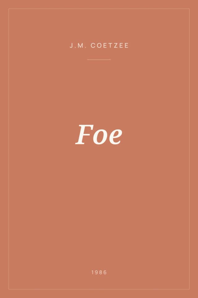 Portada de Foe