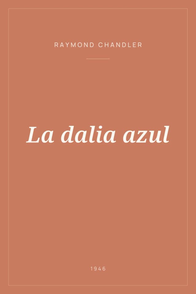Portada de La dalia azul
