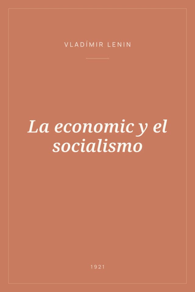 Portada de La economic y el socialismo