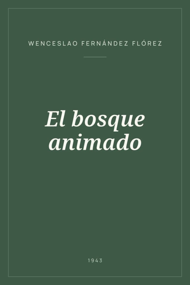 Portada de El bosque animado