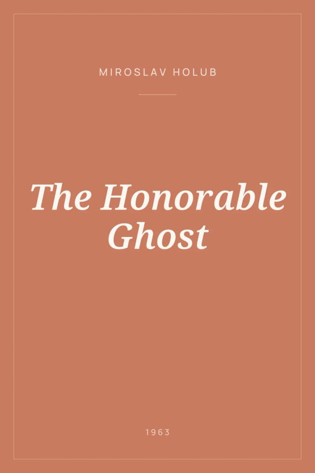 Portada de The Honorable Ghost