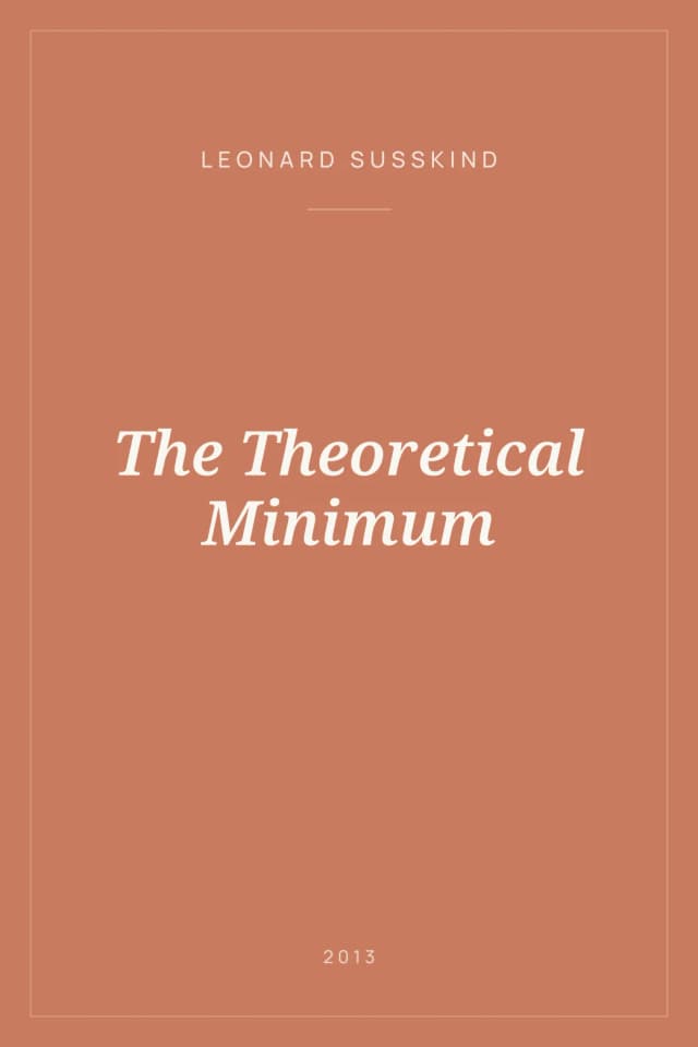 Portada de The Theoretical Minimum