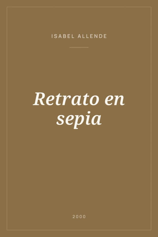 Portada de Retrato en sepia