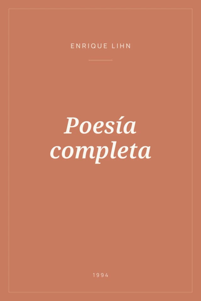 Portada de Poesía completa