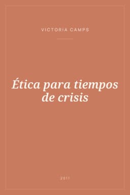Portada de Ética para tiempos de crisis