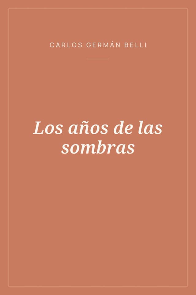 Portada de Los años de las sombras