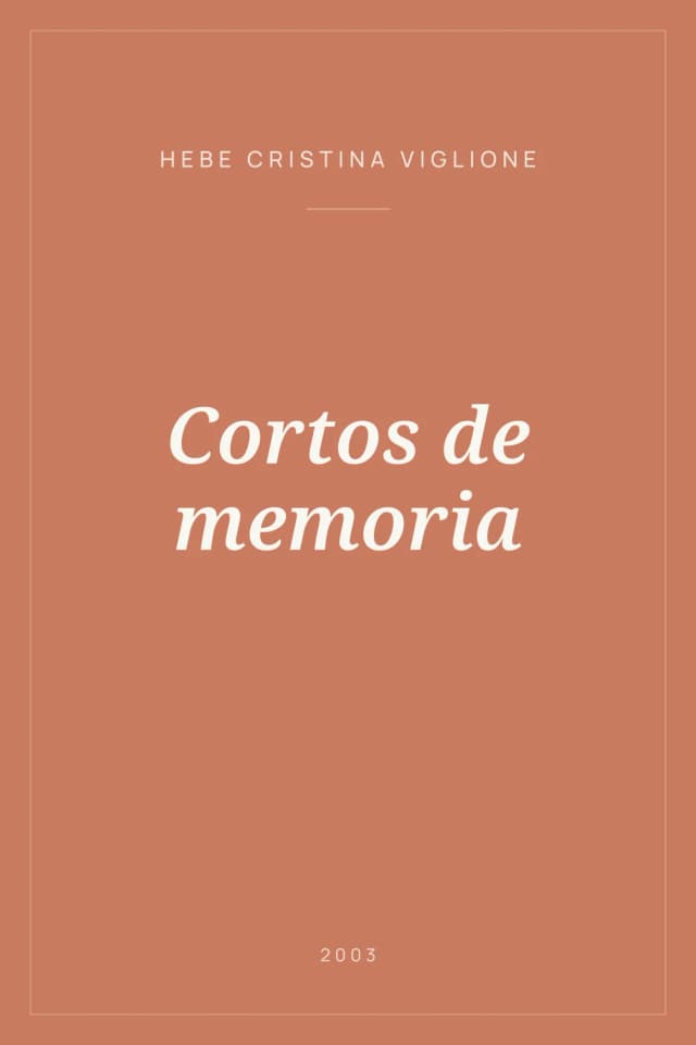 Portada de Cortos de memoria