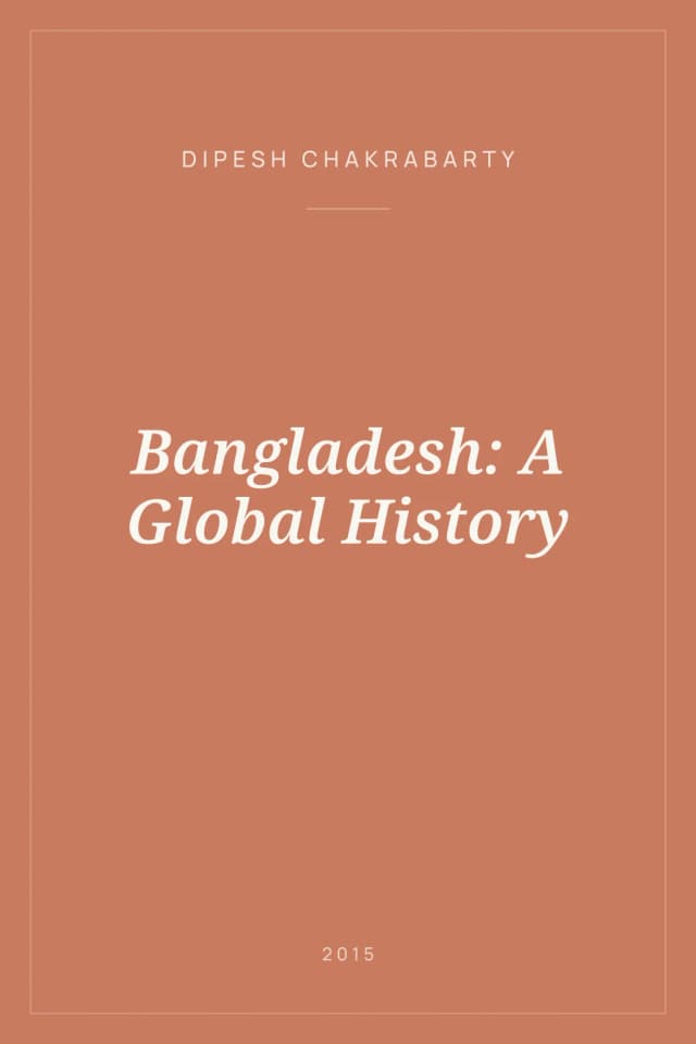 Portada de Bangladesh: A Global History