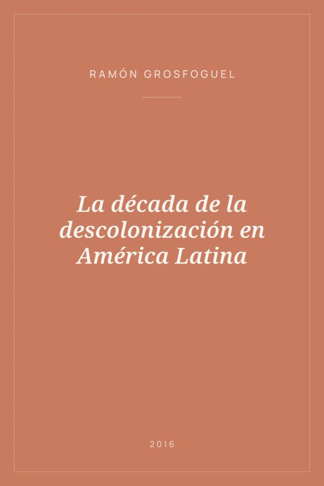 Portada de La década de la descolonización en América Latina