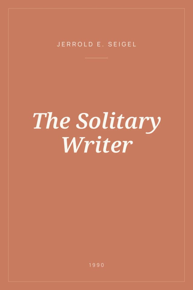 Portada de The Solitary Writer