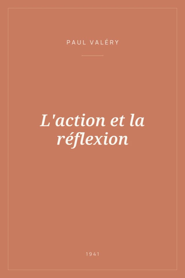 Portada de L'action et la réflexion