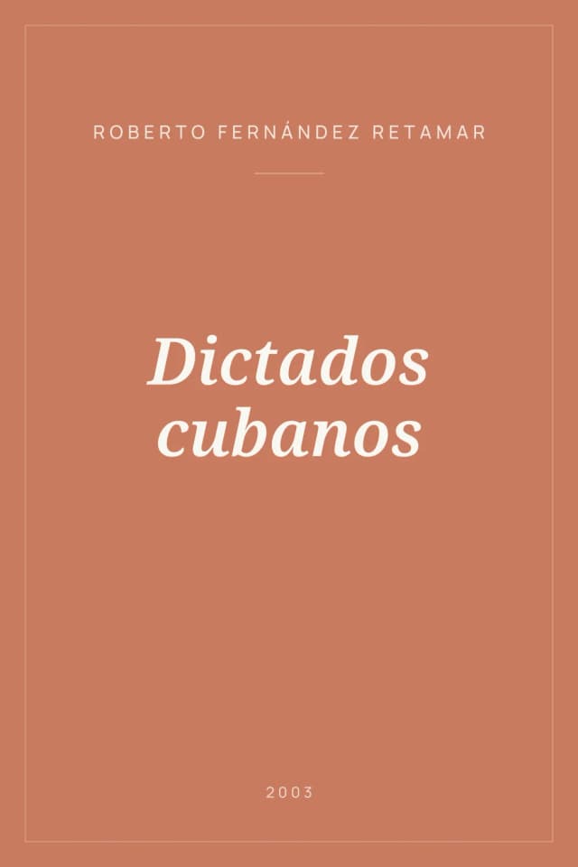 Portada de Dictados cubanos