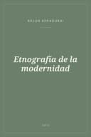Portada de Etnografía de la modernidad
