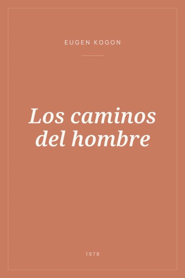 Portada de Los caminos del hombre