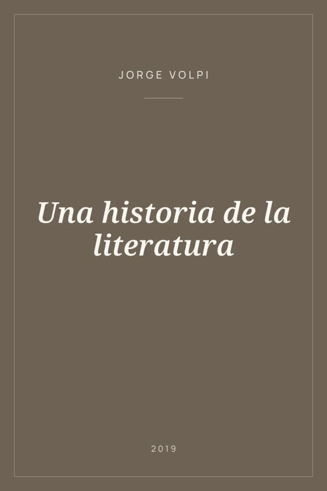 Portada de Una historia de la literatura