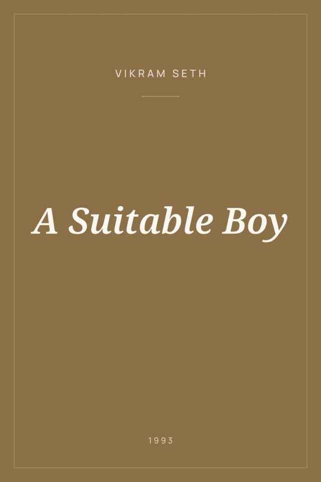 Portada de A Suitable Boy