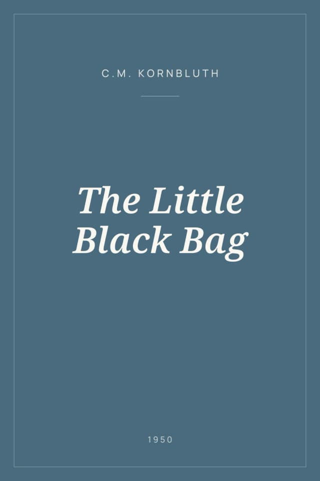 Portada de The Little Black Bag