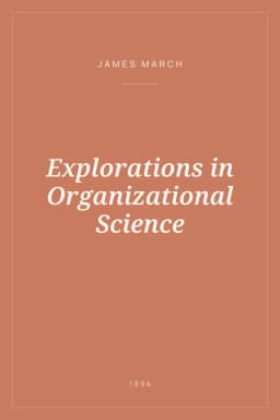 Portada de Explorations in Organizational Science
