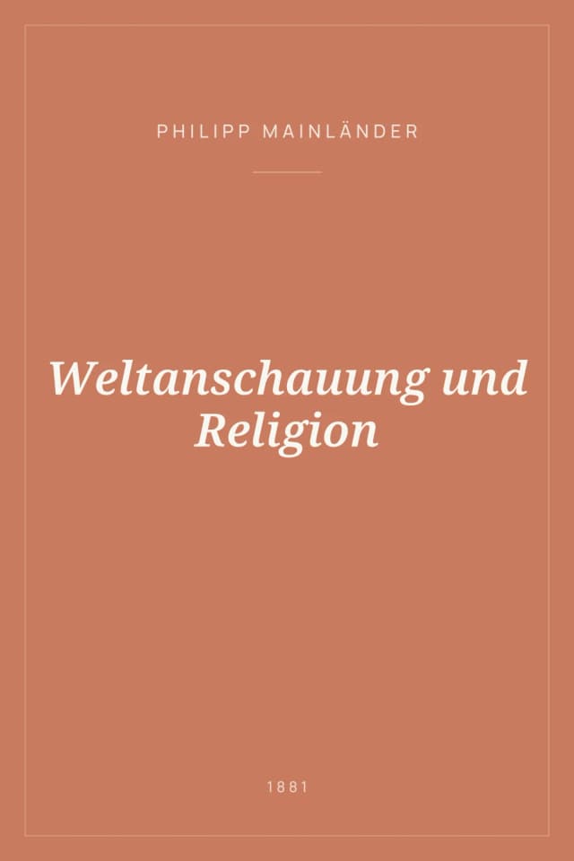 Portada de Weltanschauung und Religion