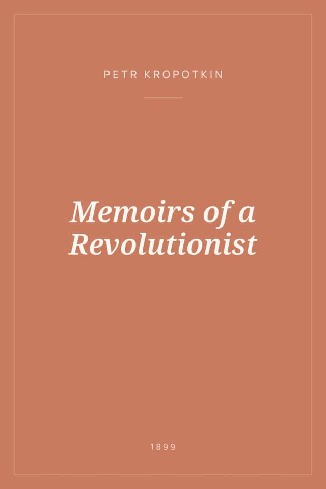 Portada de Memoirs of a Revolutionist