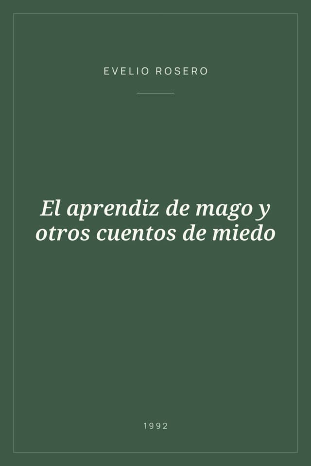 Portada de El aprendiz de mago y otros cuentos de miedo
