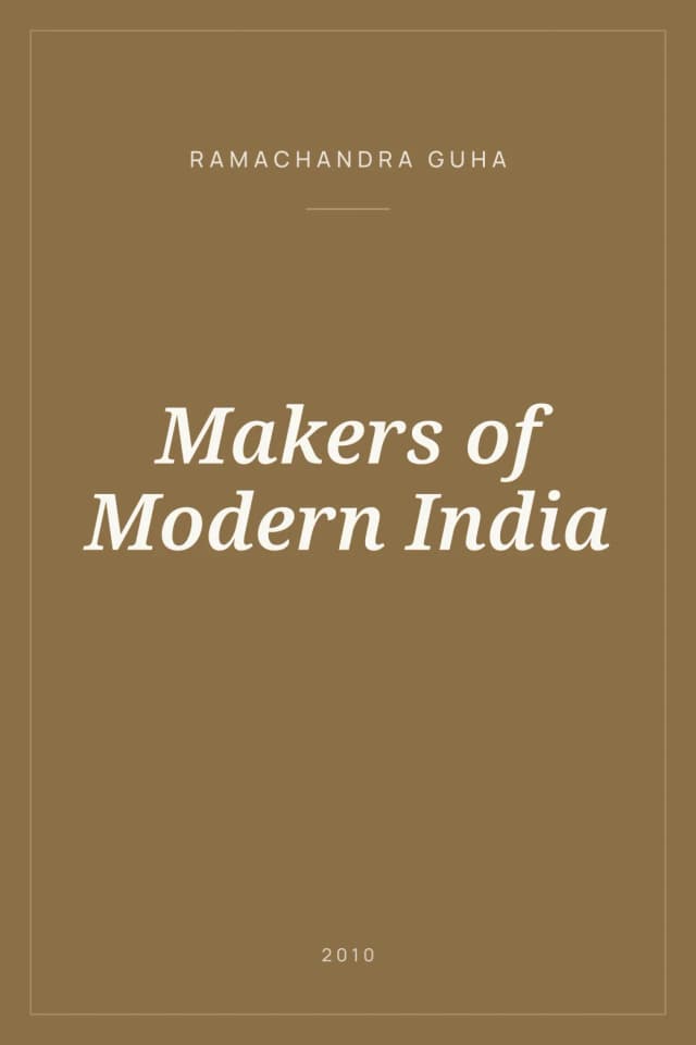 Portada de Makers of Modern India