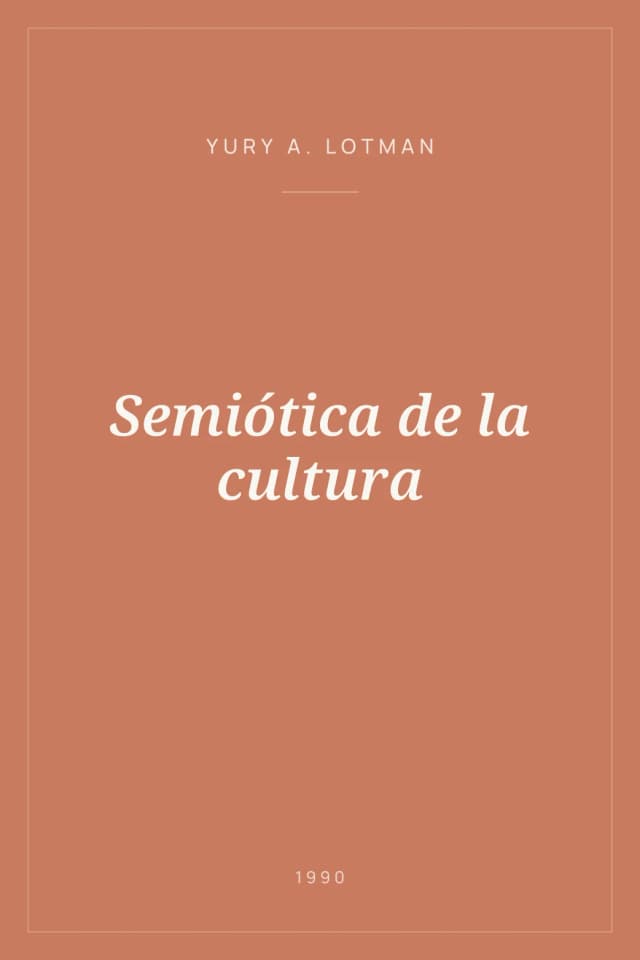 Portada de Semiótica de la cultura