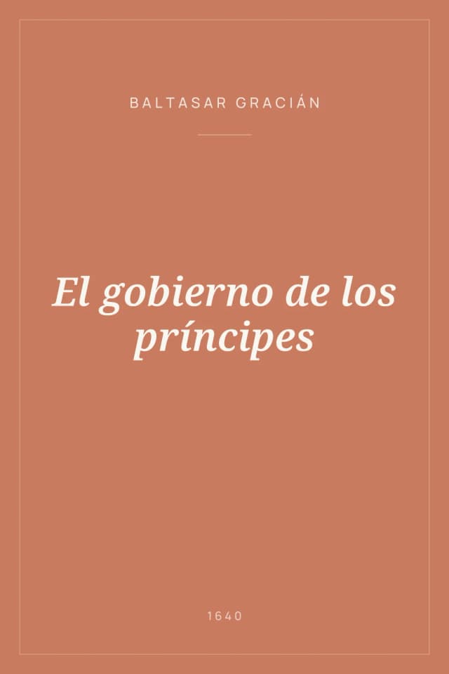 Portada de El gobierno de los príncipes
